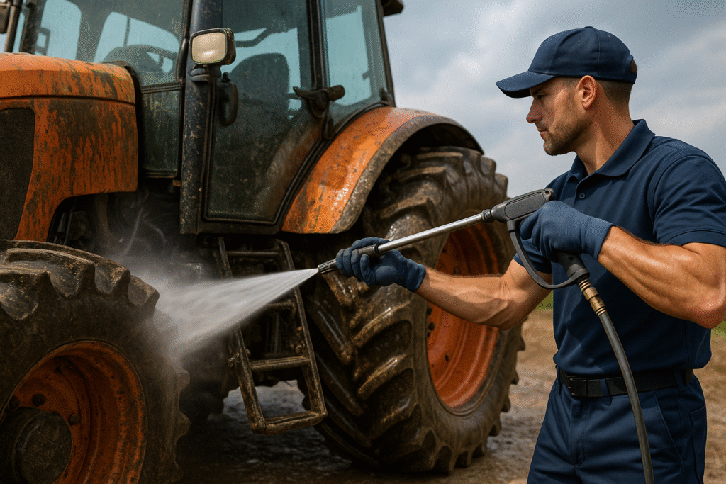 agriculture equipment cleaning